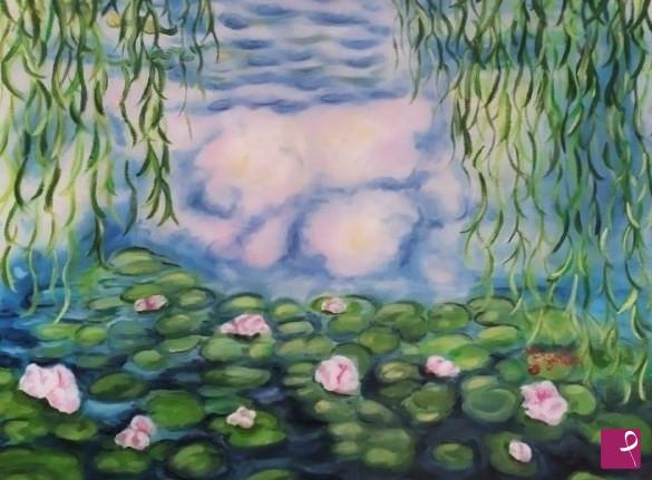 quadri in vendita online - Omaggio a Claude Monet