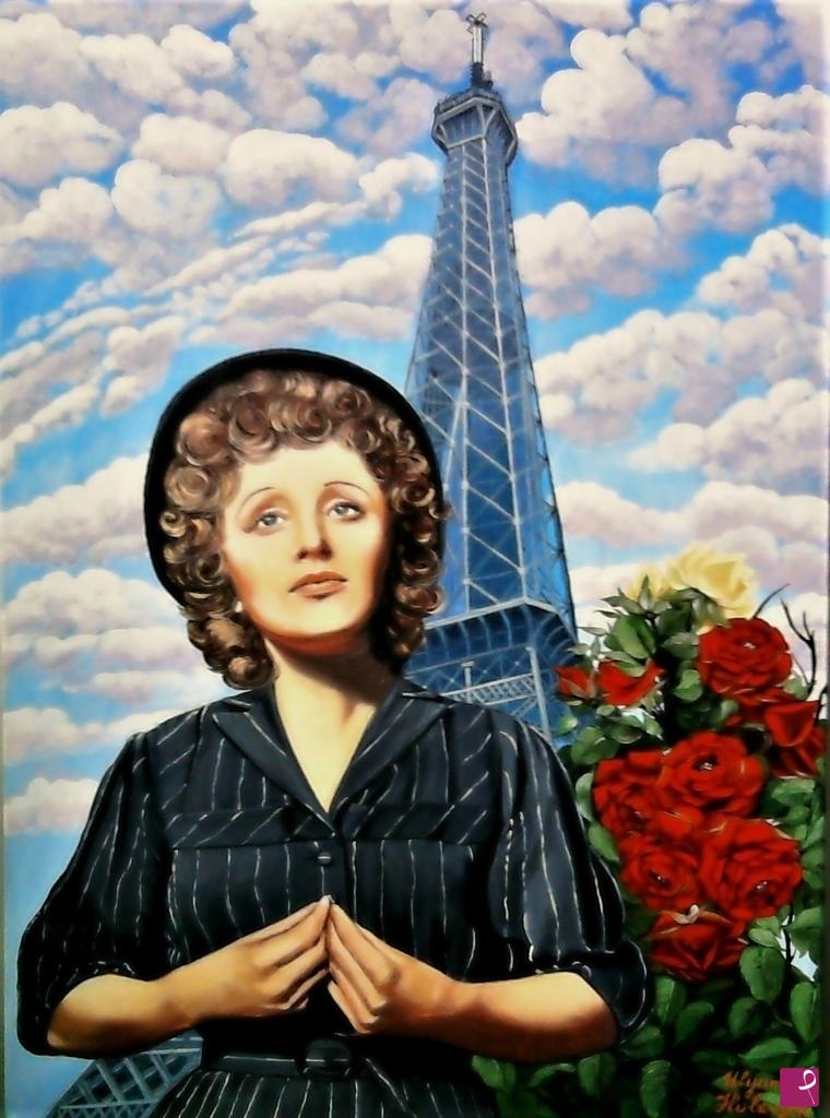 quadri in vendita online - Omaggio a Edith Piaf