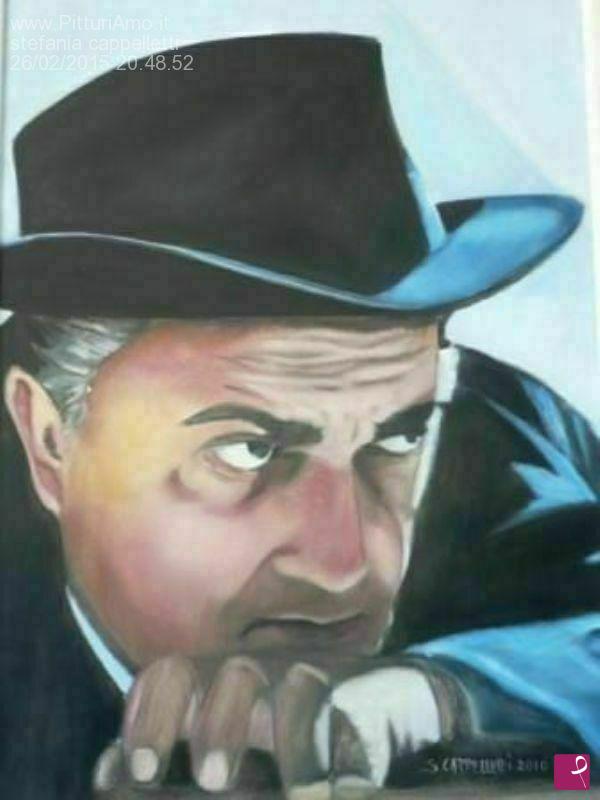 quadri in vendita online - omaggio a FEDERICO FELLINI