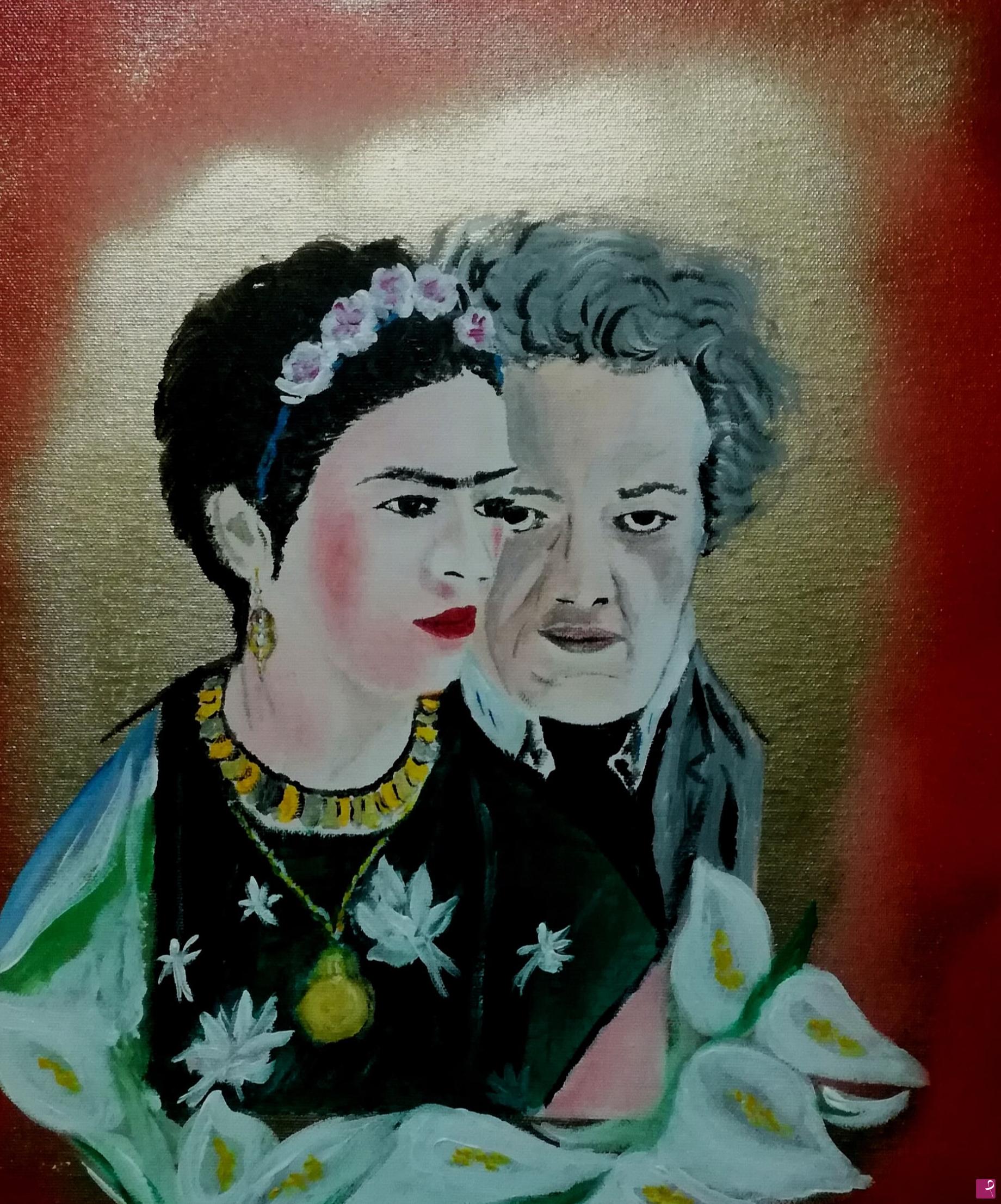 quadri in vendita online - Omaggio a Frida e Diego 