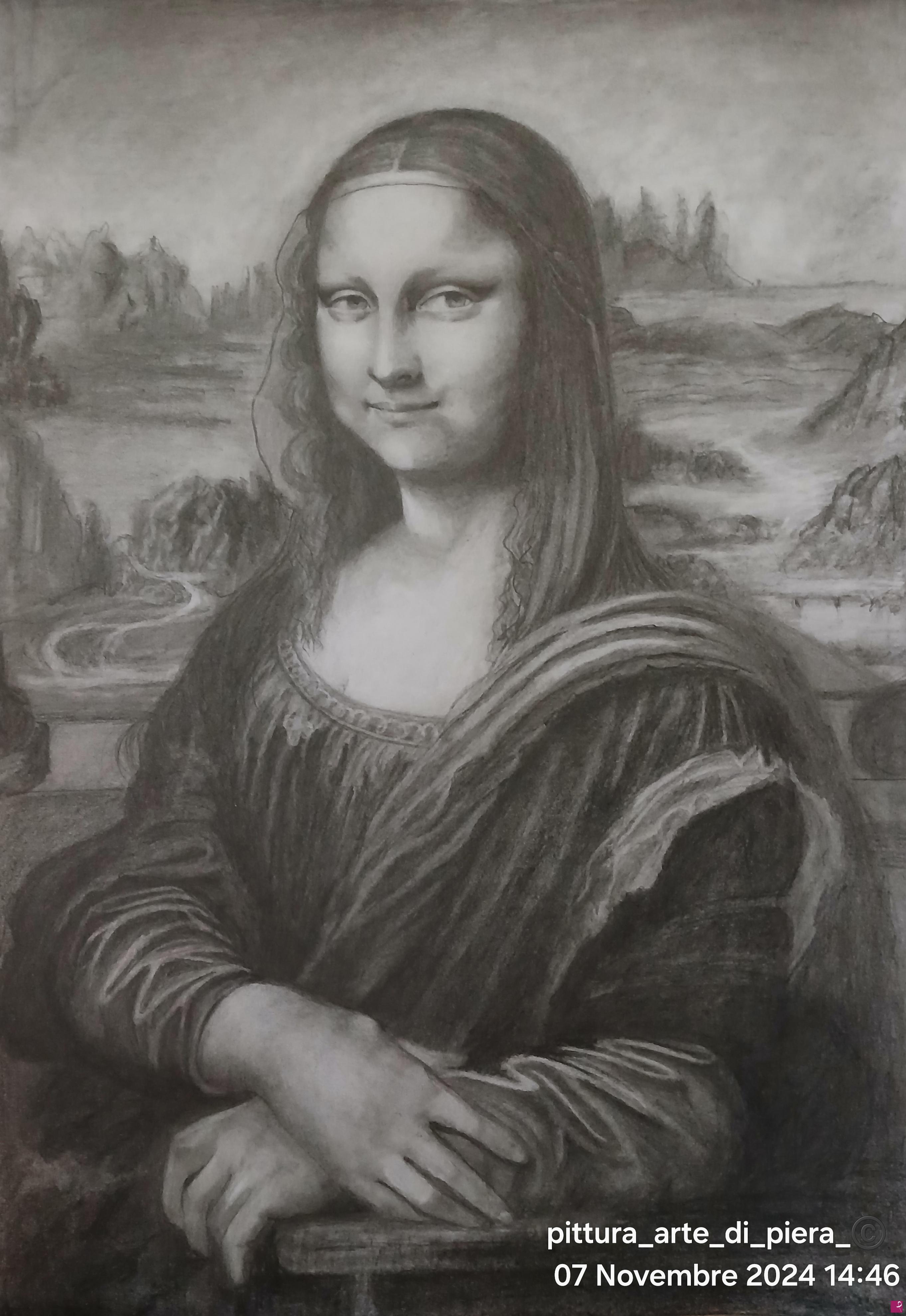 quadri in vendita online - Omaggio a Leonardo da Vinci "La gioconda"