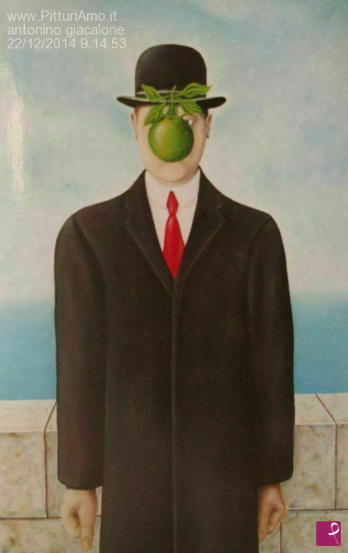 quadri in vendita online - omaggio a magritte