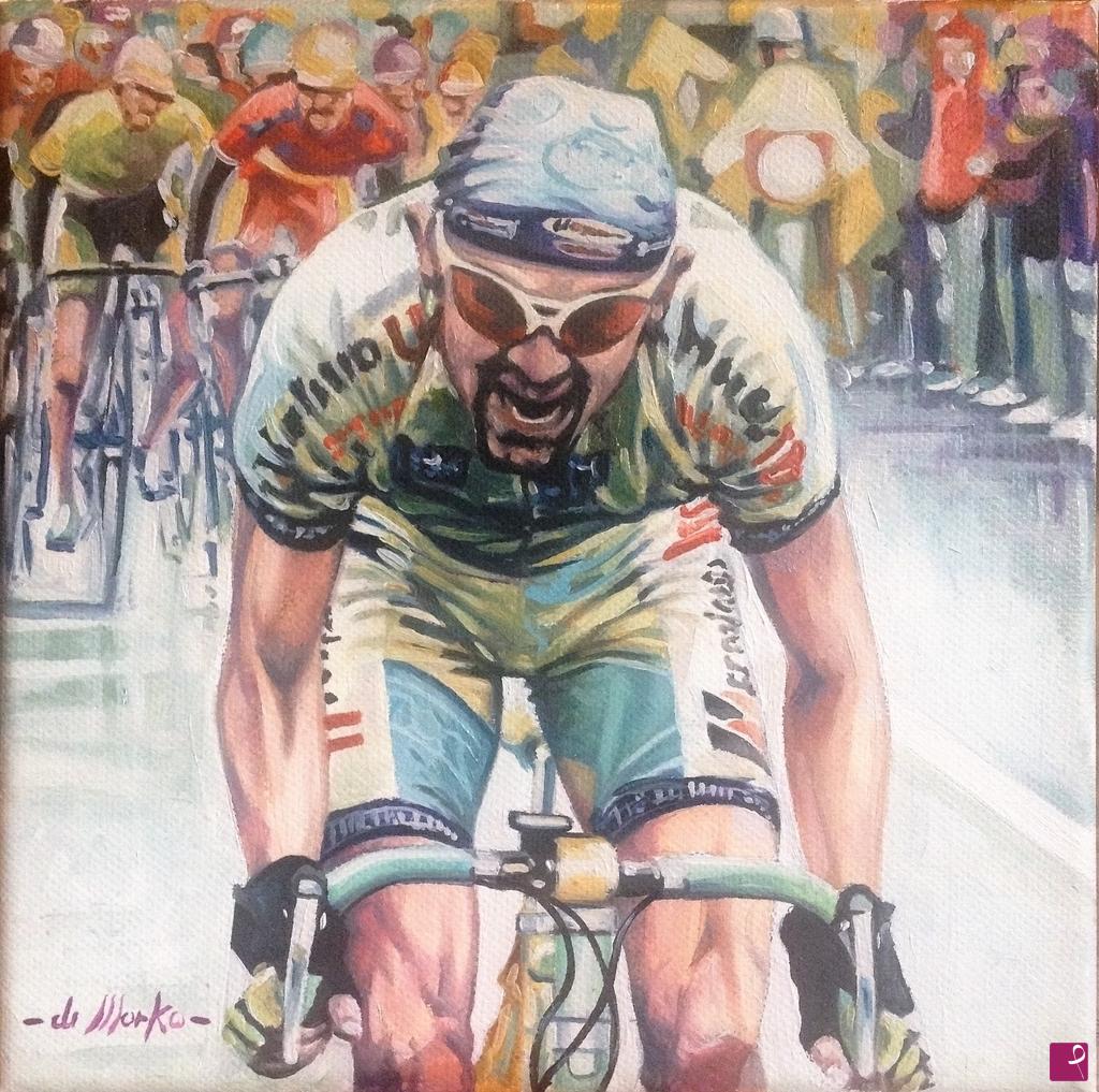 quadri in vendita online - omaggio a Marco Pantani