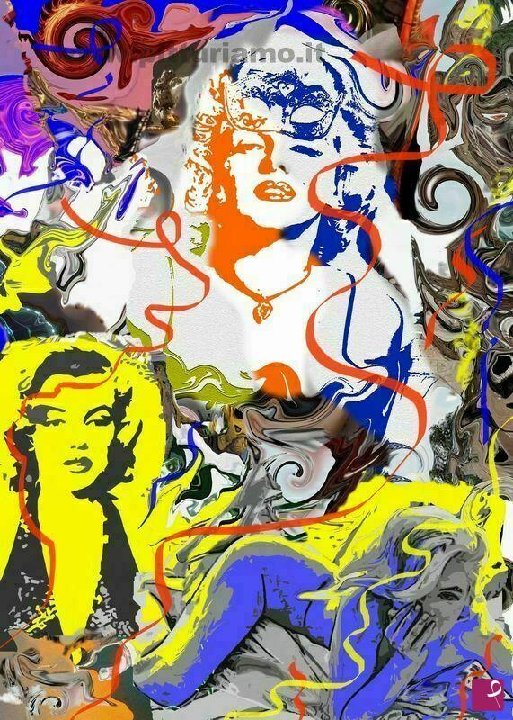 quadri in vendita online - Omaggio a MARILYM - painting - opera III