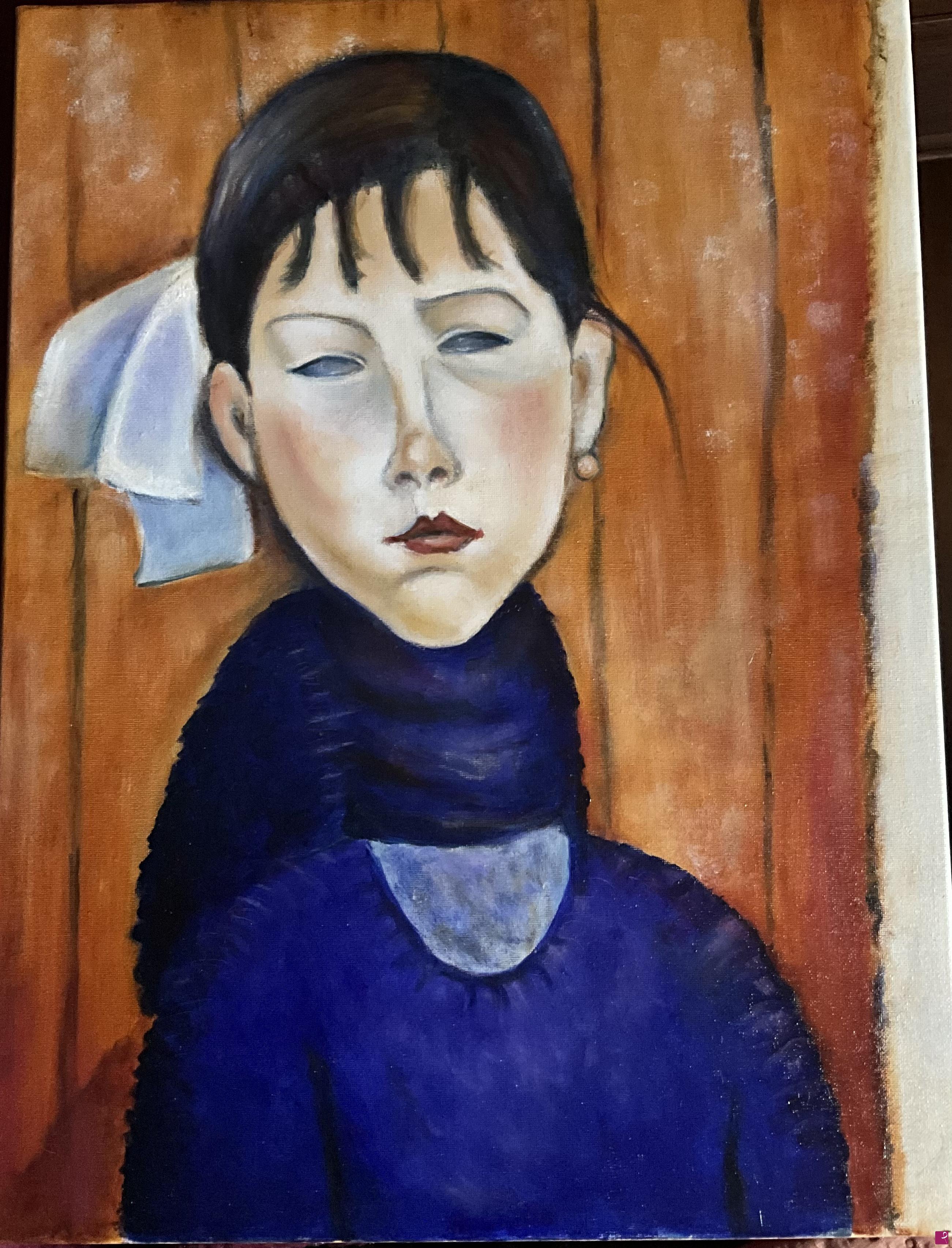 quadri in vendita online - Omaggio a Modigliani