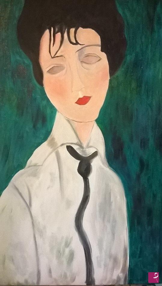 quadri in vendita online - omaggio a modigliani