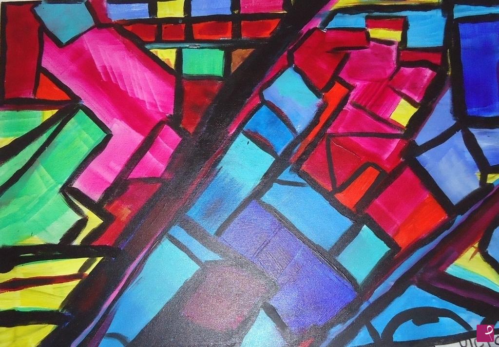 quadri in vendita online - OMAGGIO A MONDRIAN