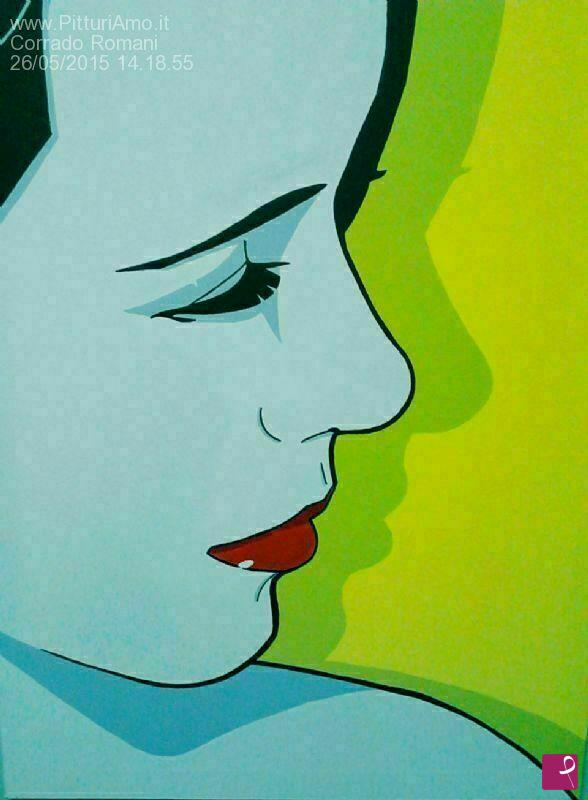 quadri in vendita online - Omaggio a Patrick Nagel