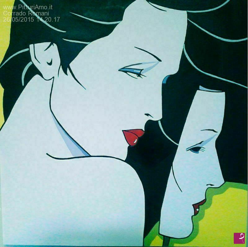 quadri in vendita online - Omaggio a Patrick Nagel