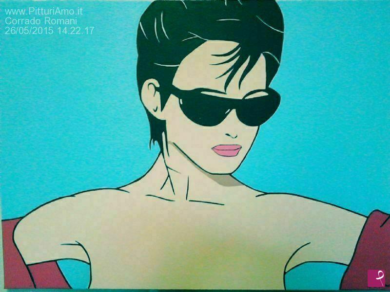 quadri in vendita online - Omaggio a Patrick Nagel