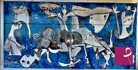 quadri in vendita online - Omaggio a Picasso: Guernica