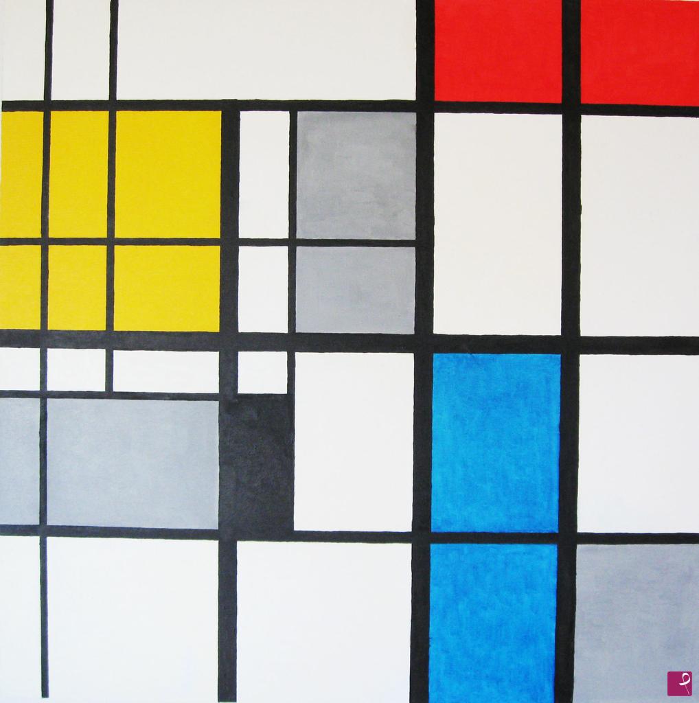 quadri in vendita online - Omaggio a Piet Mondrian