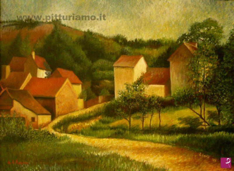 quadri in vendita online - Omaggio a Pissarro