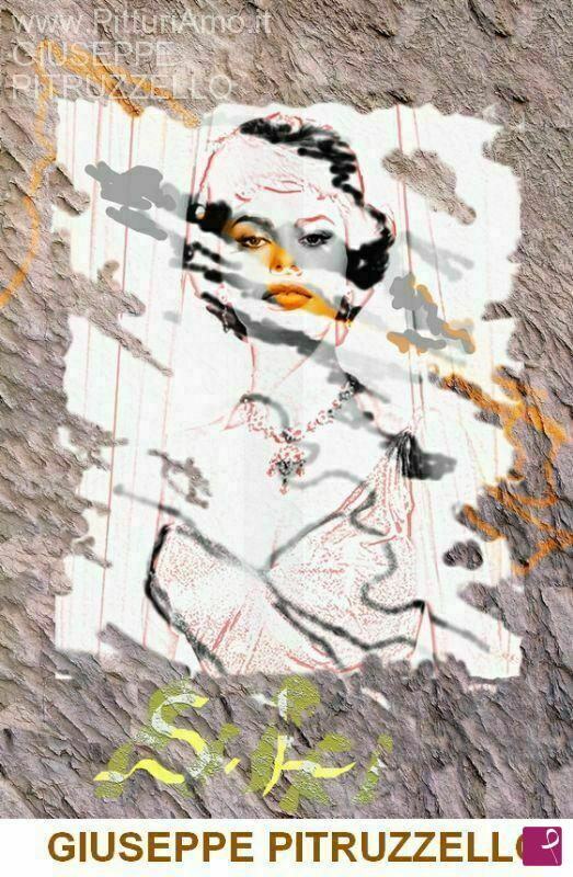 quadri in vendita online - Omaggio a Sofia Loren - painting