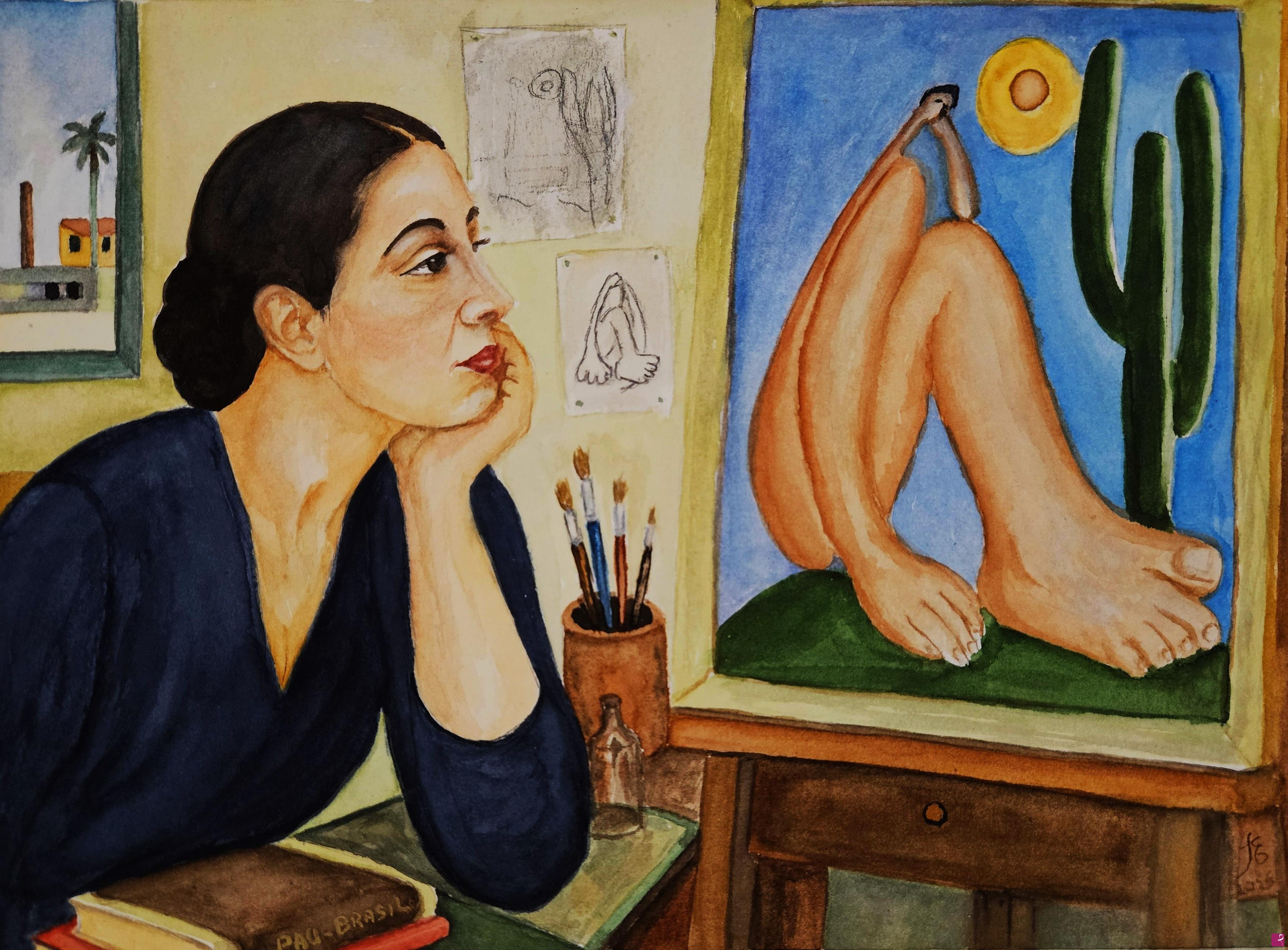 quadri in vendita online - Omaggio a Tarsila do Amaral