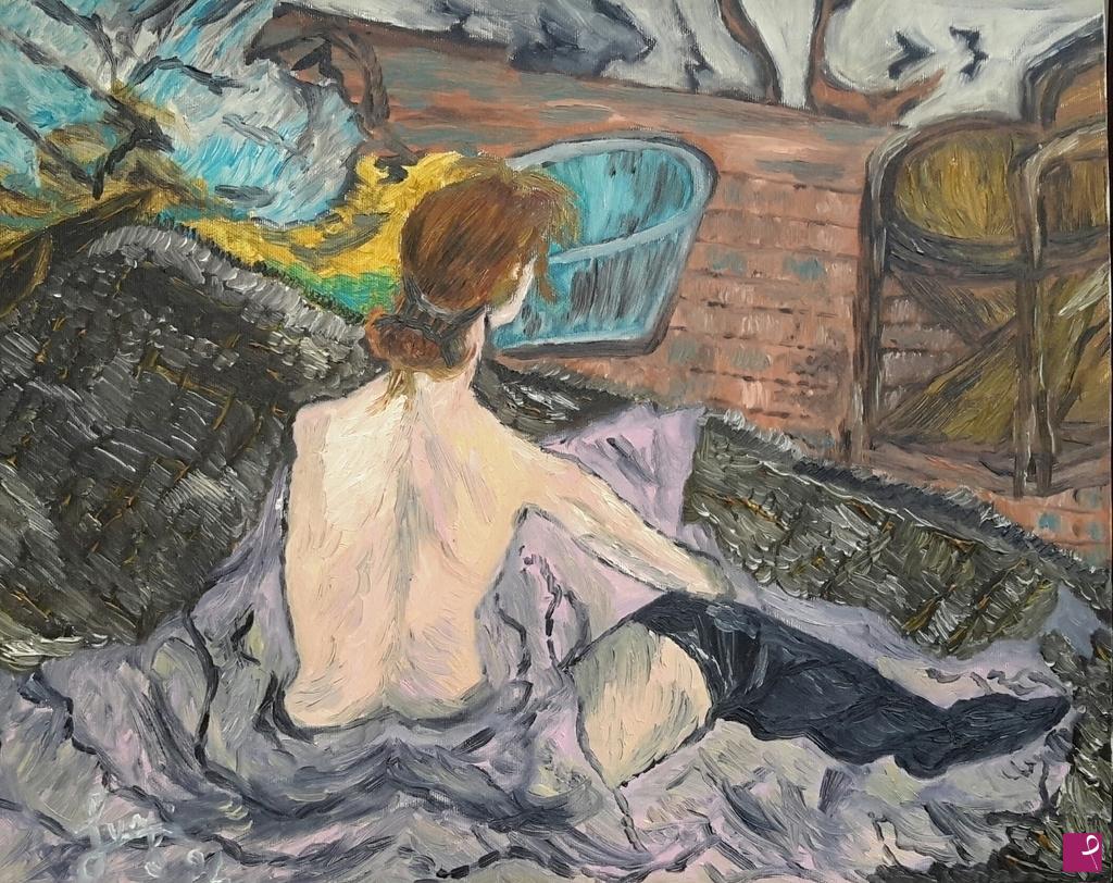 quadri in vendita online - Omaggio a Toulouse Lautrec 