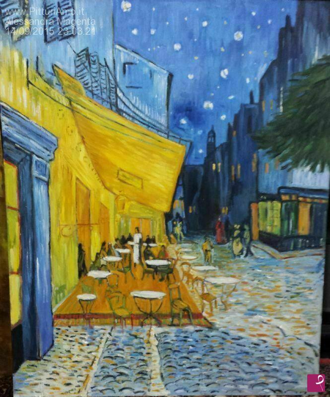 quadri in vendita online - Omaggio a Van Gogh - Caffè terrazza