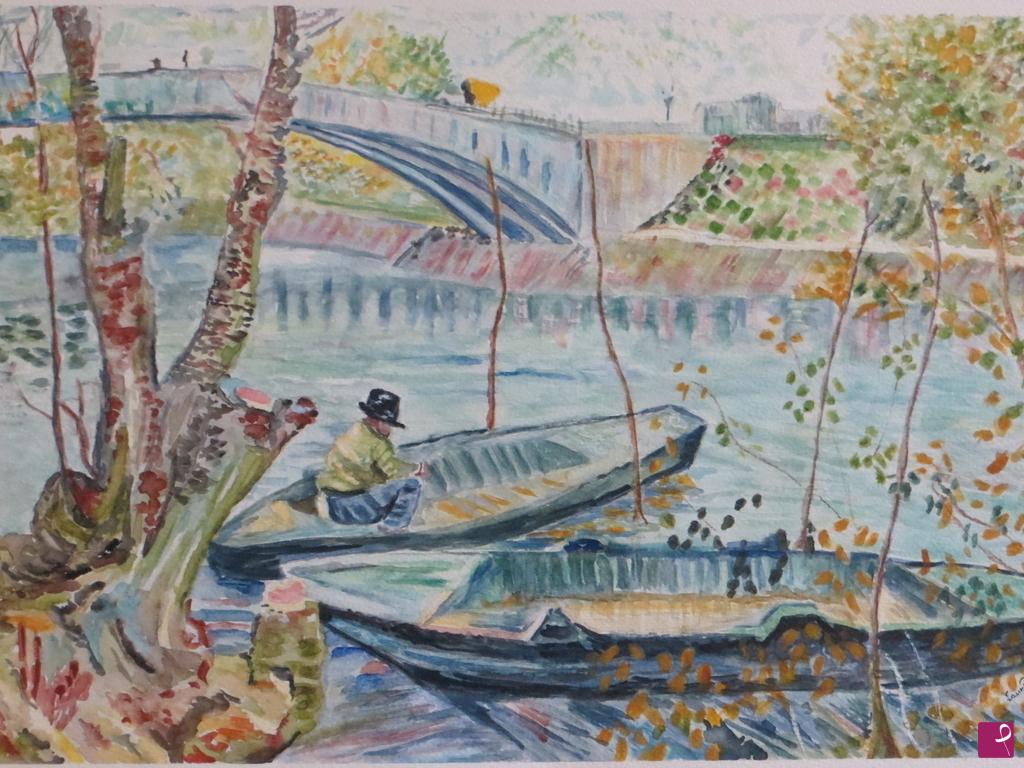 quadri in vendita online - Omaggio a Van Gogh (particolare)