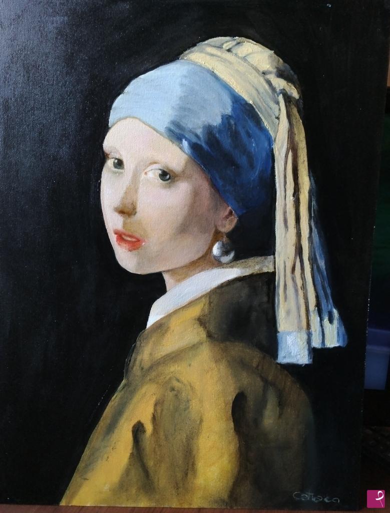 quadri in vendita online - "Omaggio a Vermeer"