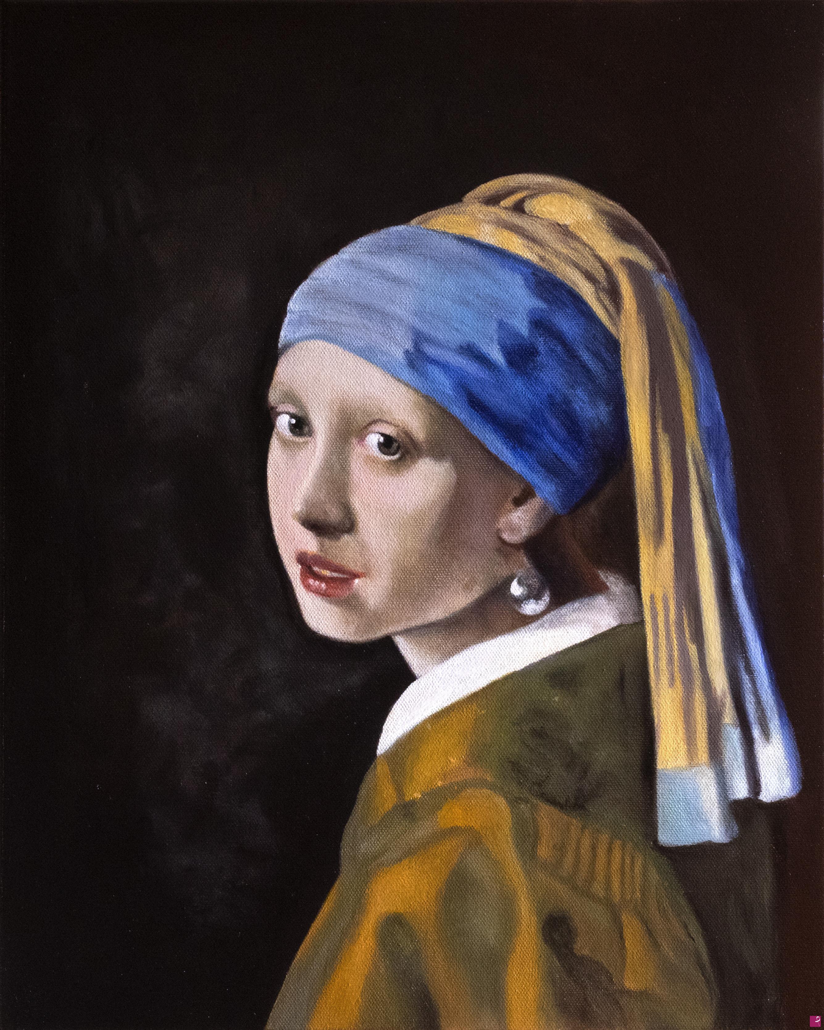quadri in vendita online - Omaggio a Vermeer