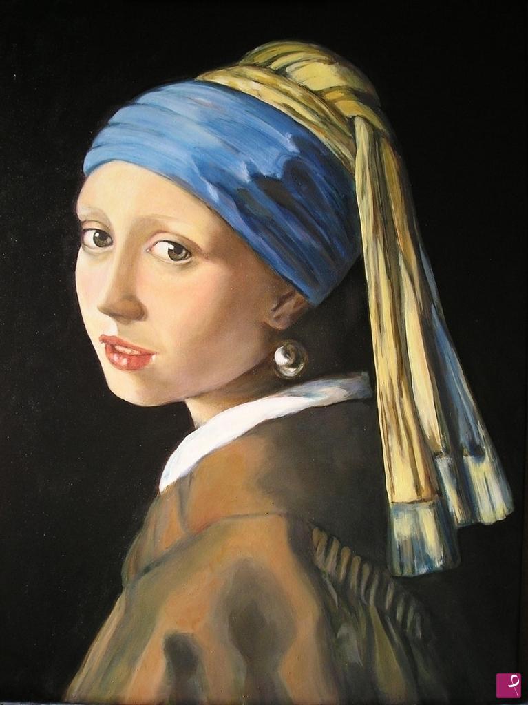 quadri in vendita online - Omaggio a Vermeer