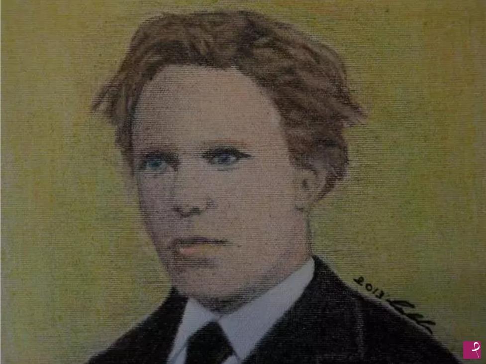 quadri in vendita online - Omaggio a Vincent Van Gogh 18enne.   Al Maestro dell'800 che fece nascere dalla pittura "l'espressionismo ". Per chi non credeva in te...