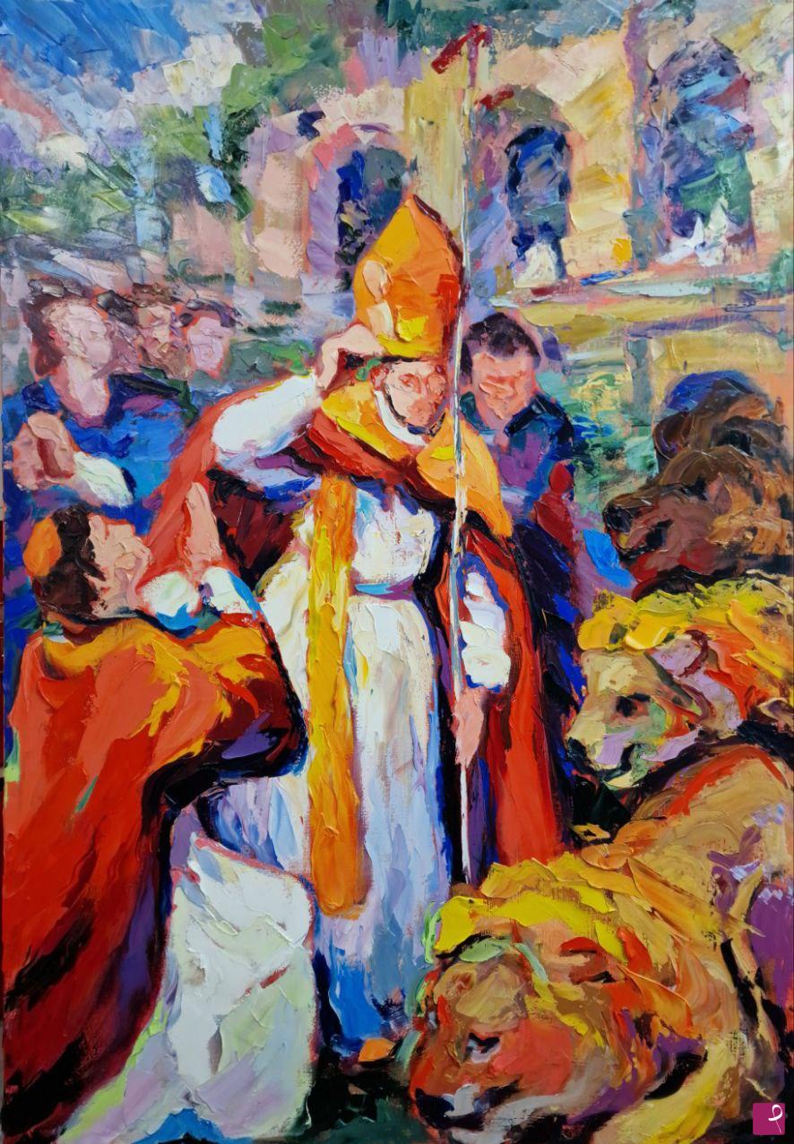 quadri in vendita online - Omaggio ad Artemisia Gentileschi: San Gennaro