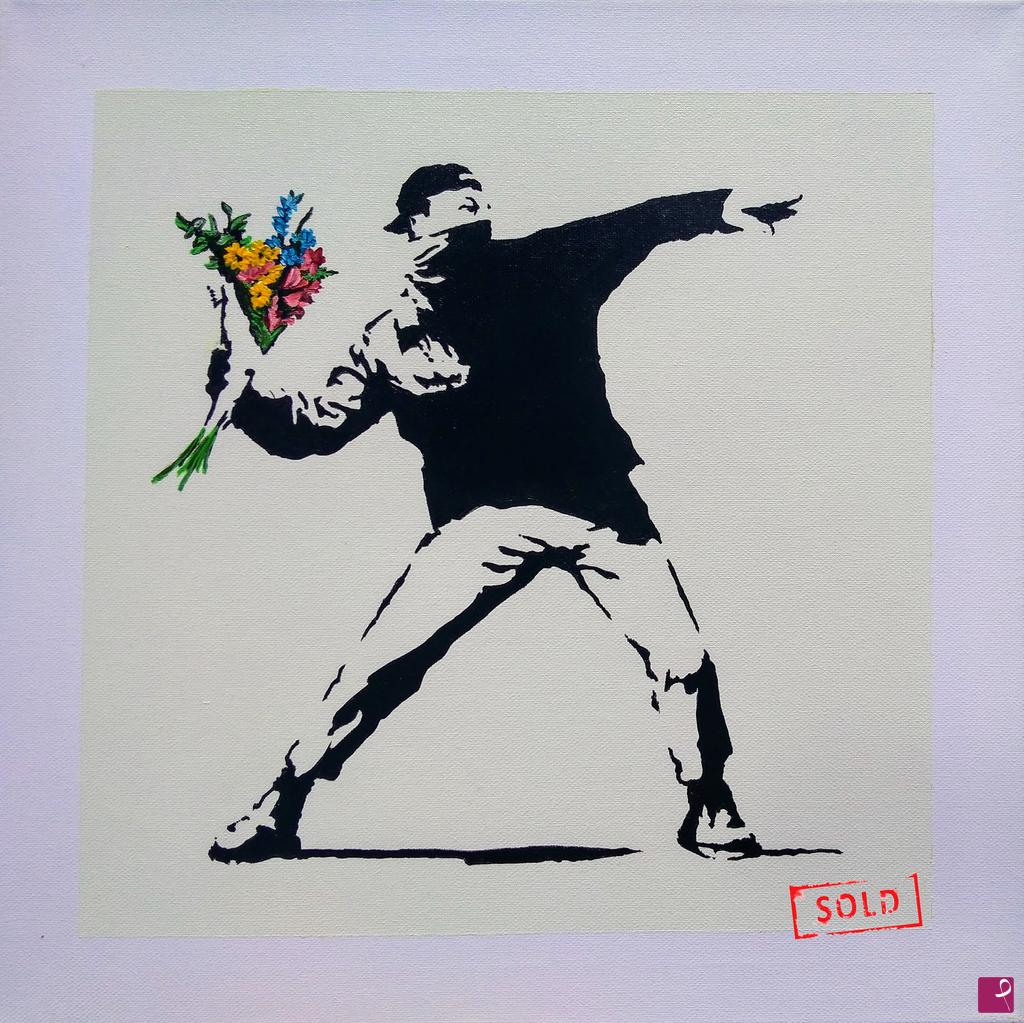quadri in vendita online - Omaggio Al Lanciatore Di Fiori