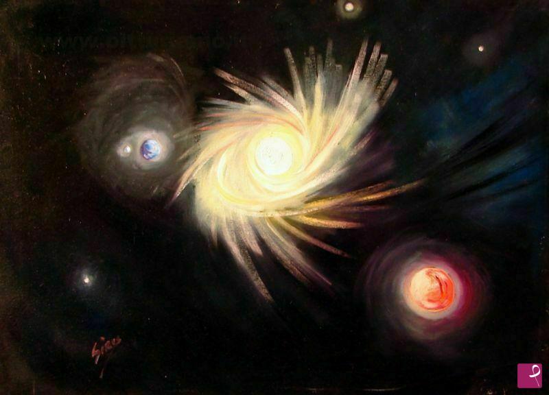 quadri in vendita online - Omaggio al Pianeta Rosso