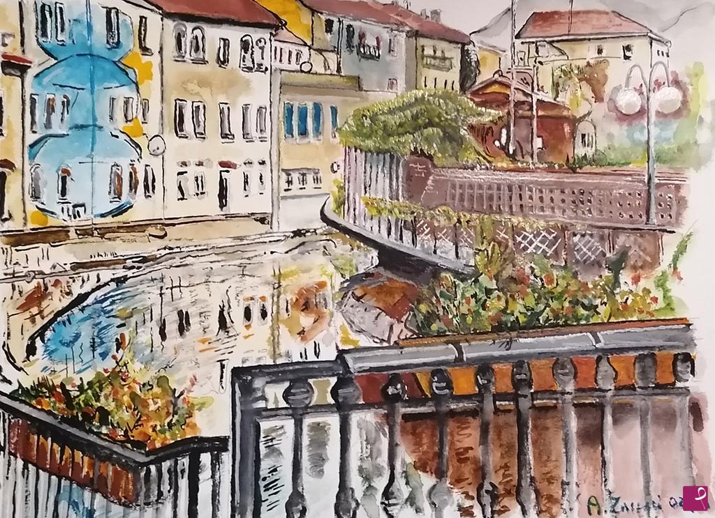 quadri in vendita online - OMEGNA - LAGO MAGGIORE