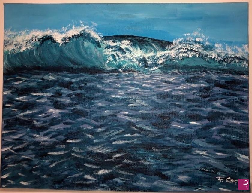 quadri in vendita online - Onda su onda - waves 2019