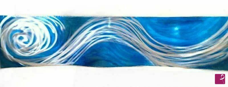 quadri in vendita online - Onde del mare blu