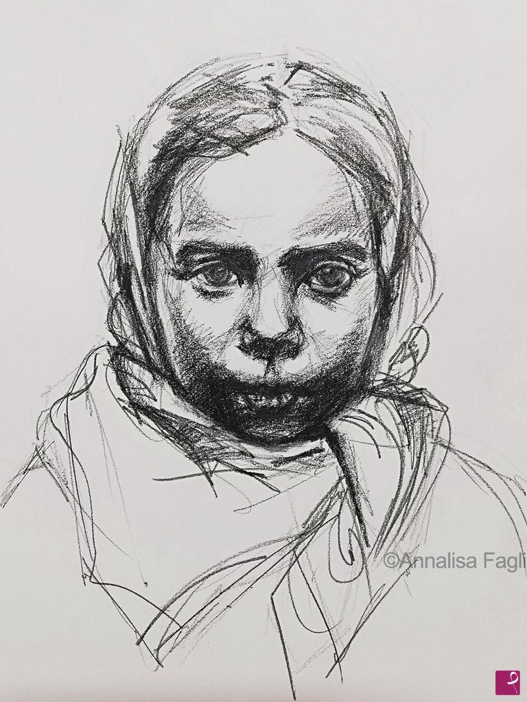 quadri in vendita online - One face from Morocco