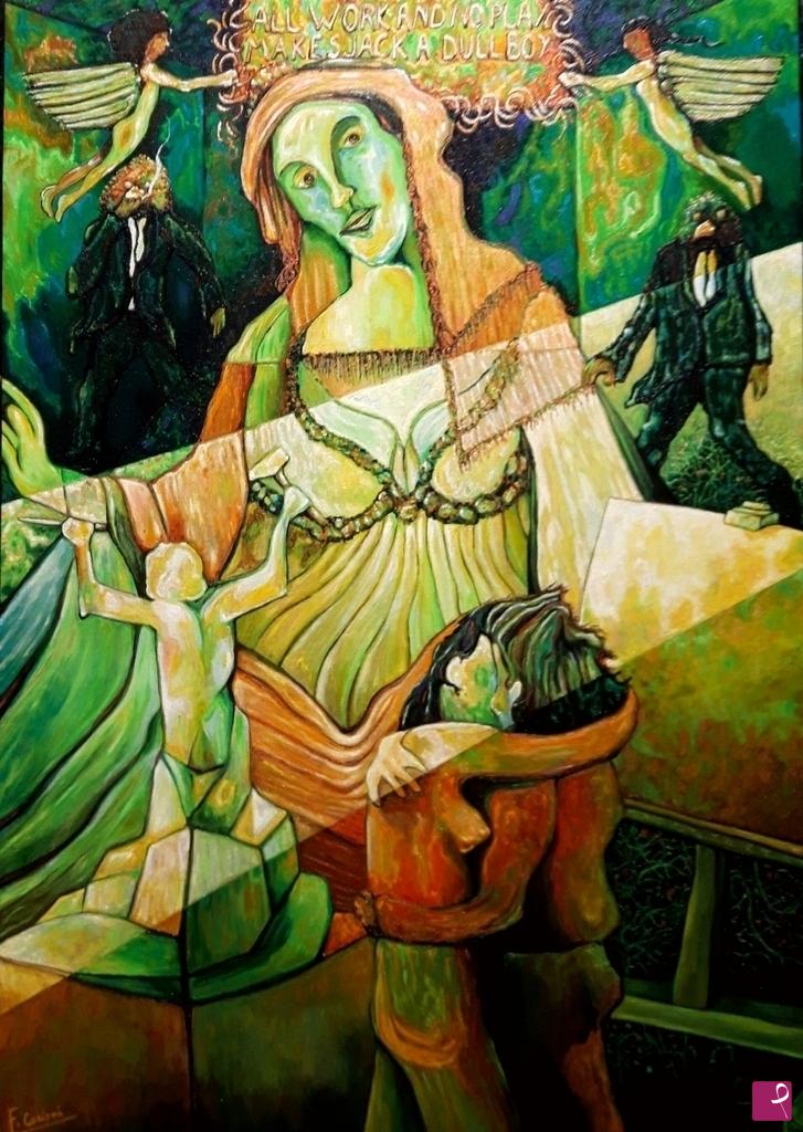 quadri in vendita online - One morning she visited him in a dream