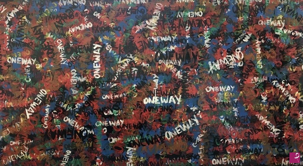 quadri in vendita online - Oneway #4 (serie The Oneway Project) handmade