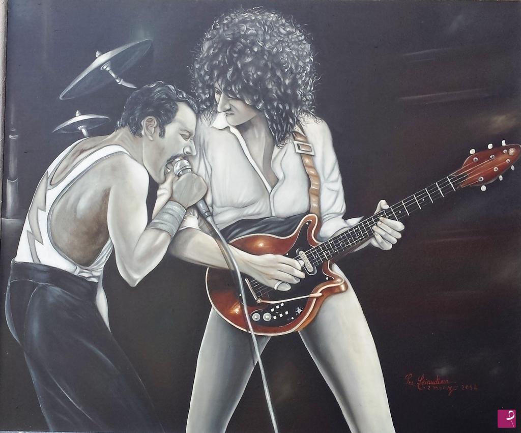 quadri in vendita online - Onore a Freddie Mercury