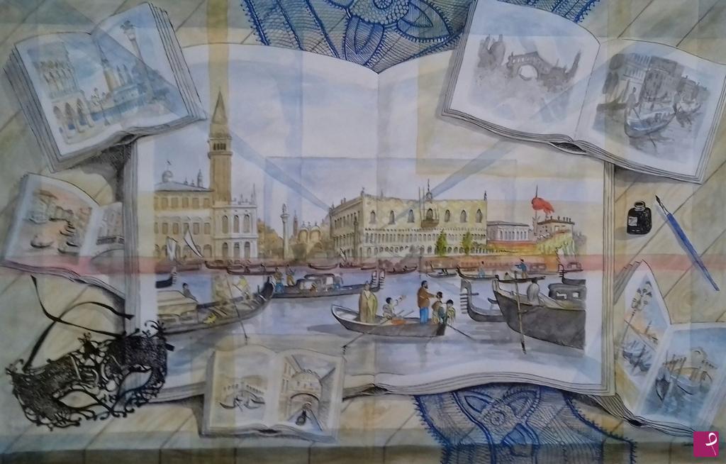 quadri in vendita online - Open books on Venice 
