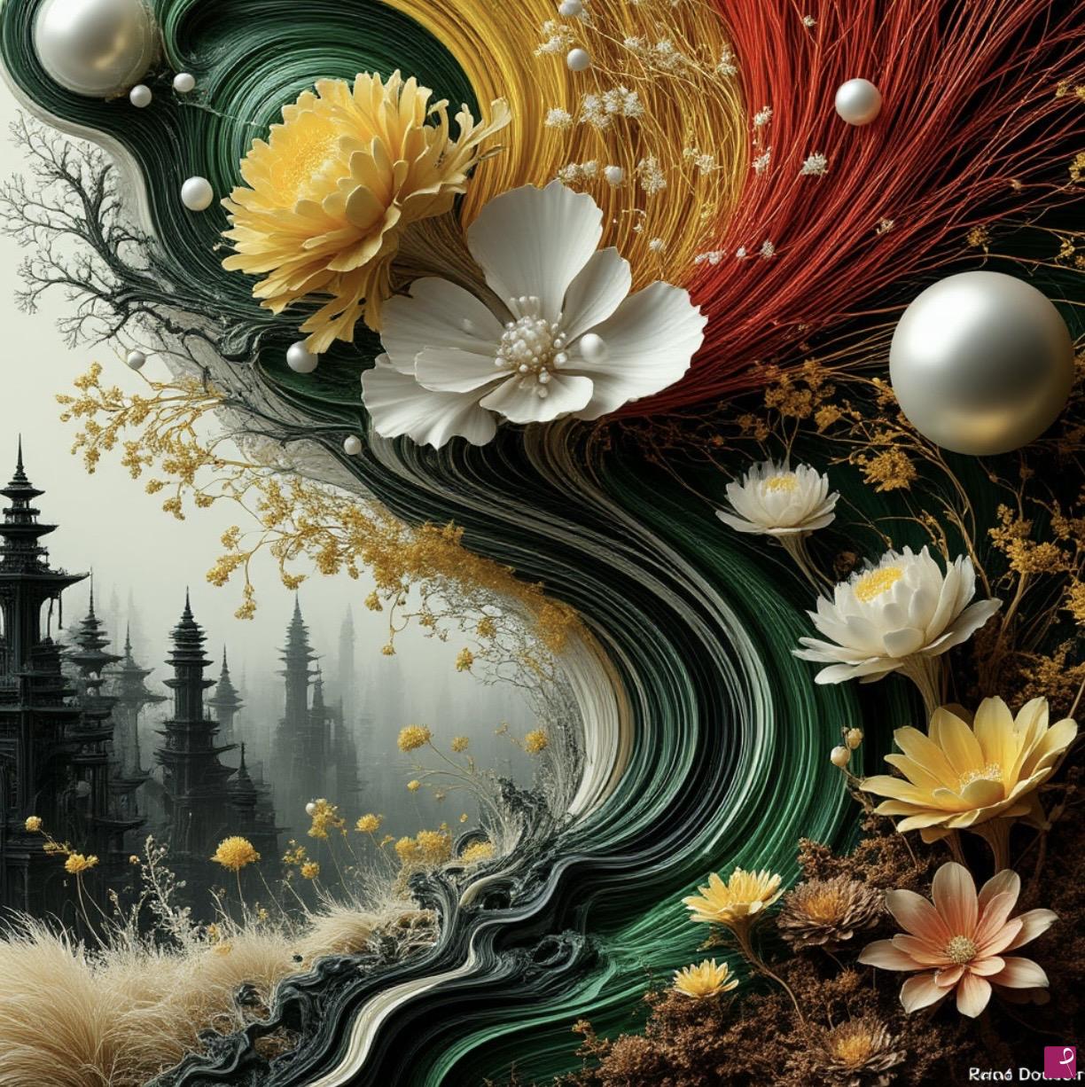 quadri in vendita online - Opening of a flower bud