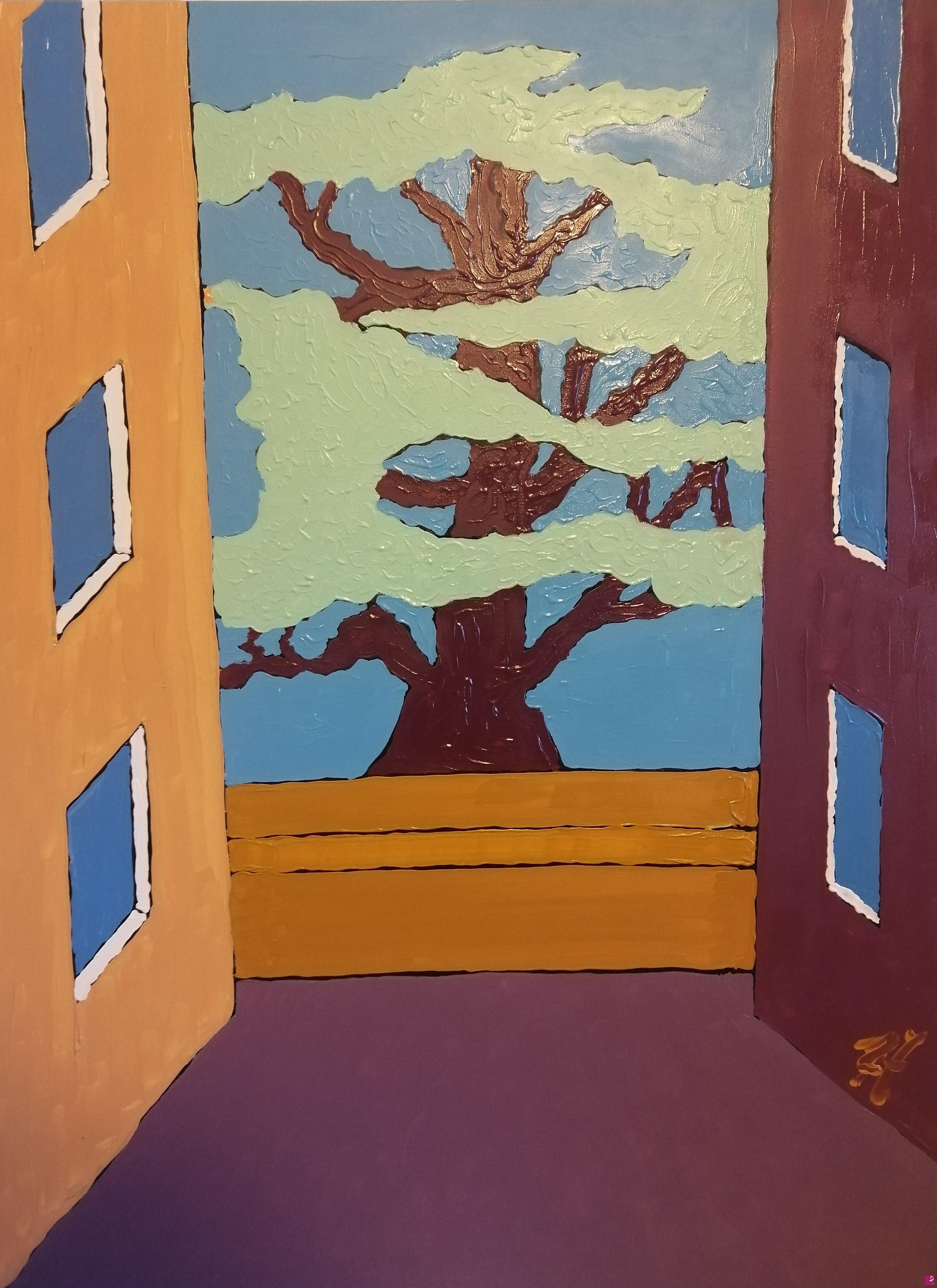 quadri in vendita online - OPPRESSIONE (80 X 60; Olio su tela)