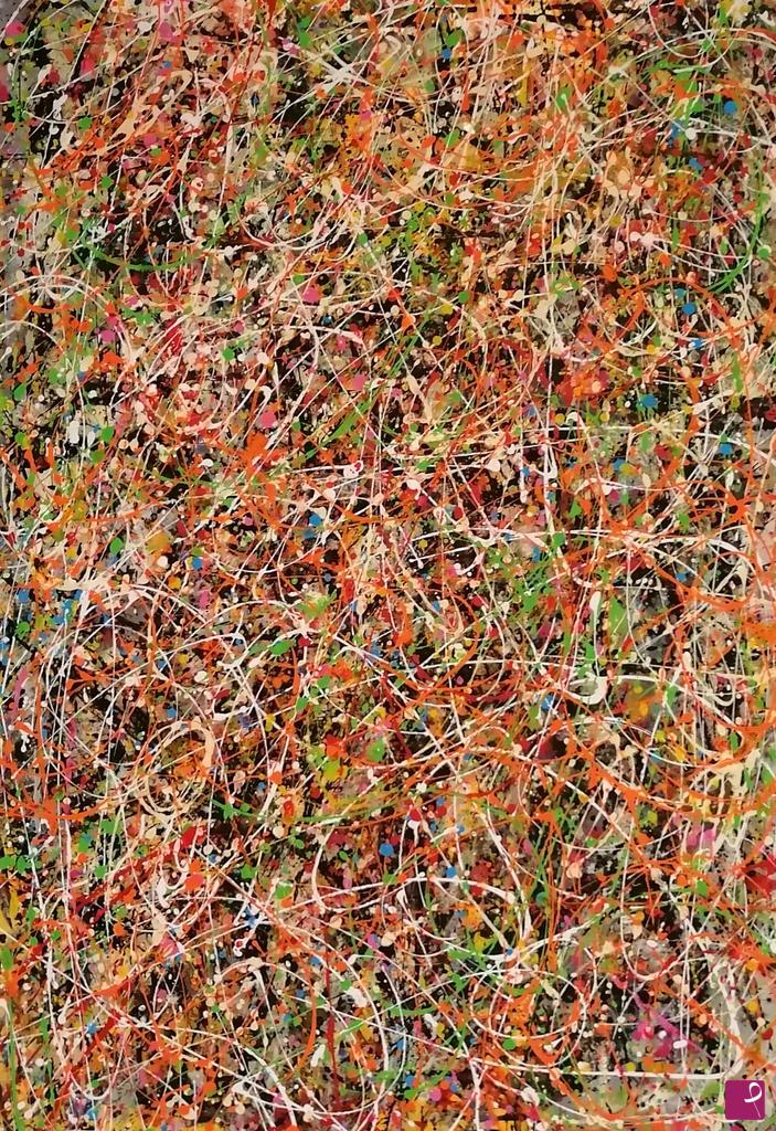 quadri in vendita online - Orange abstract 