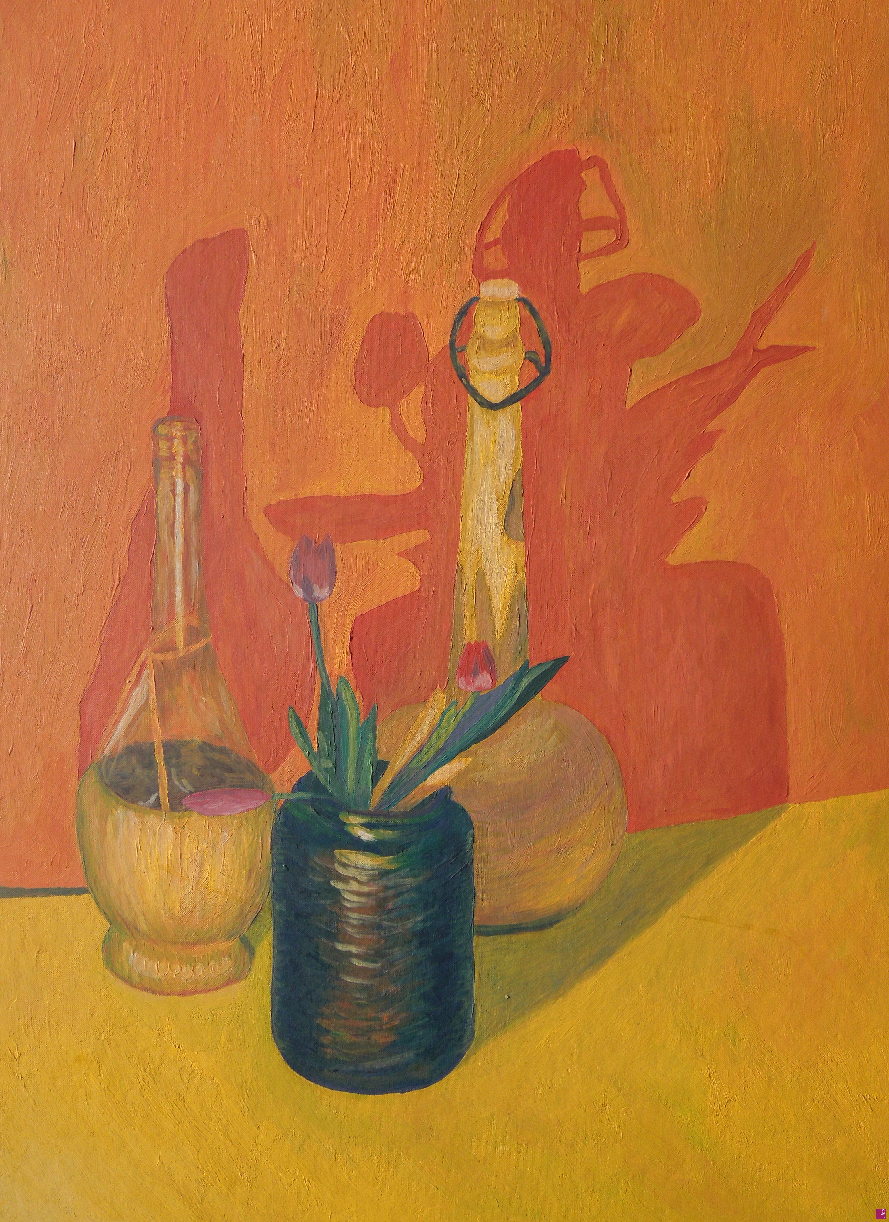 quadri in vendita online - Orange and yellow still life - 583