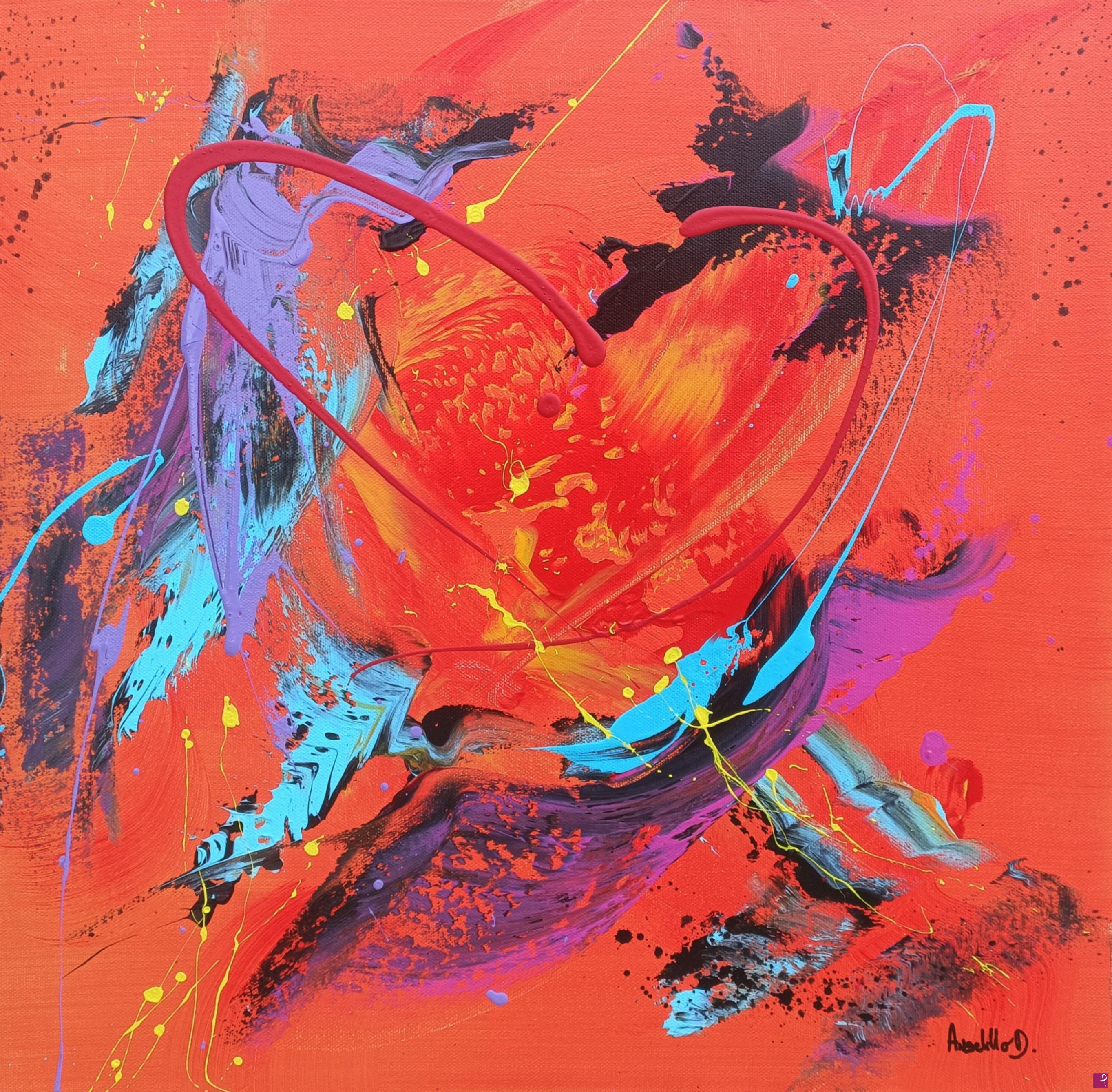 quadri in vendita online - Orange love
