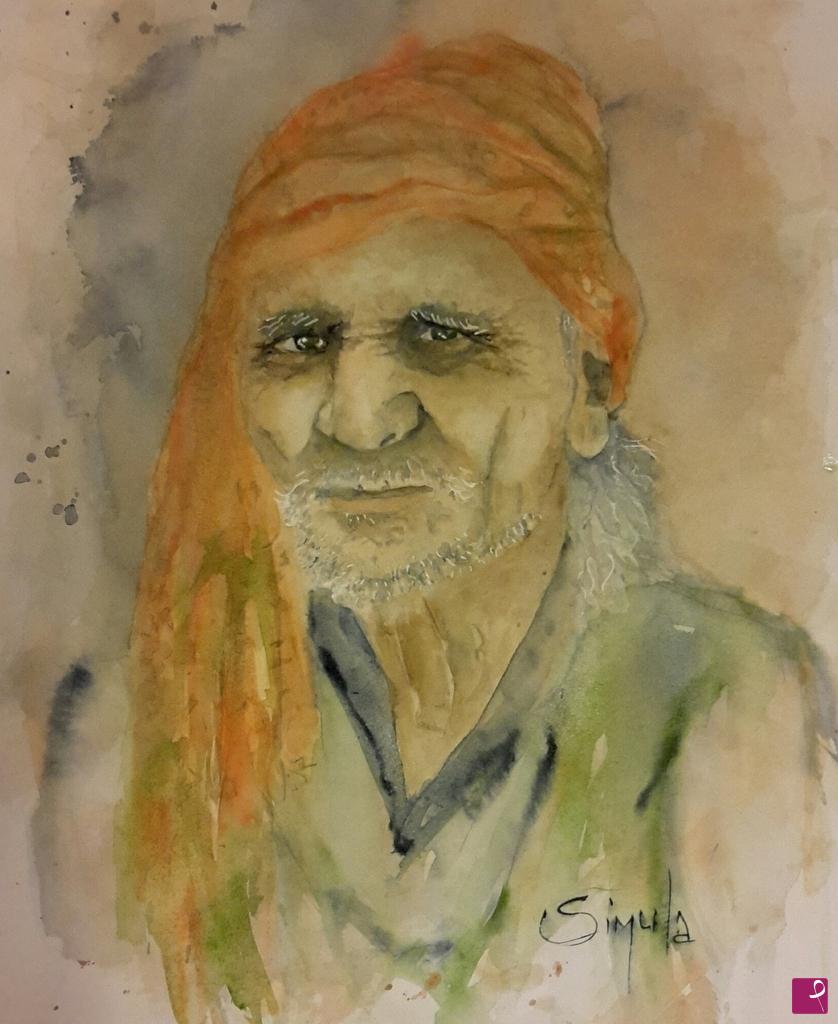 quadri in vendita online - orange turban