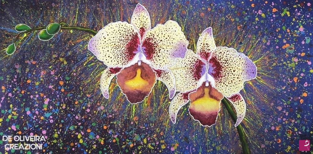 quadri in vendita online - Orchidea in fantasia 