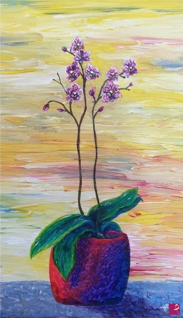 quadri in vendita online - Orchidea in fiore