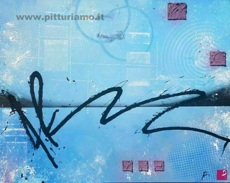 quadri in vendita online - Orizzonte azzurro