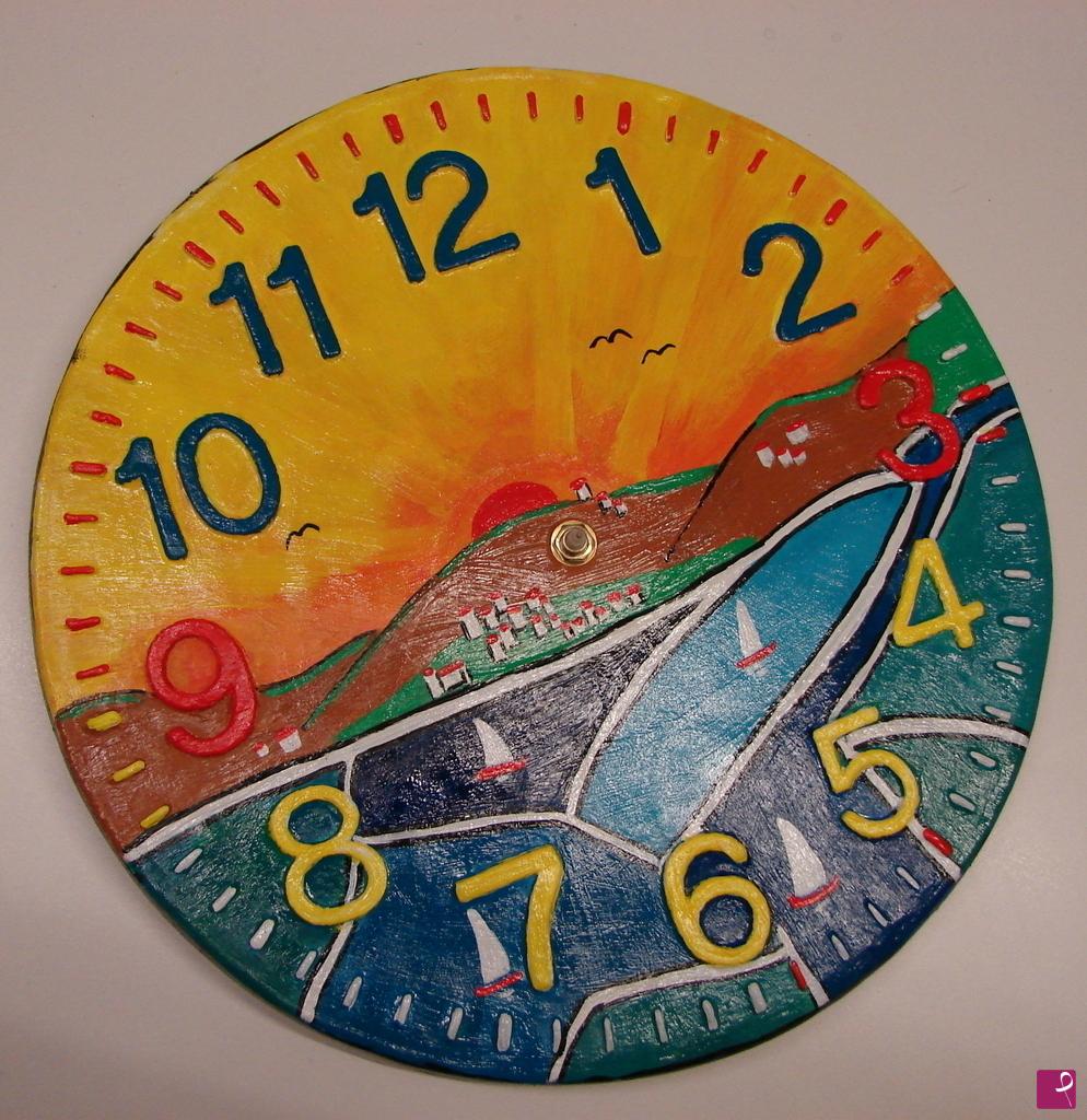 quadri in vendita online - OROLOGIO TRAMONTO