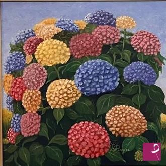 quadri in vendita online - Ortensie