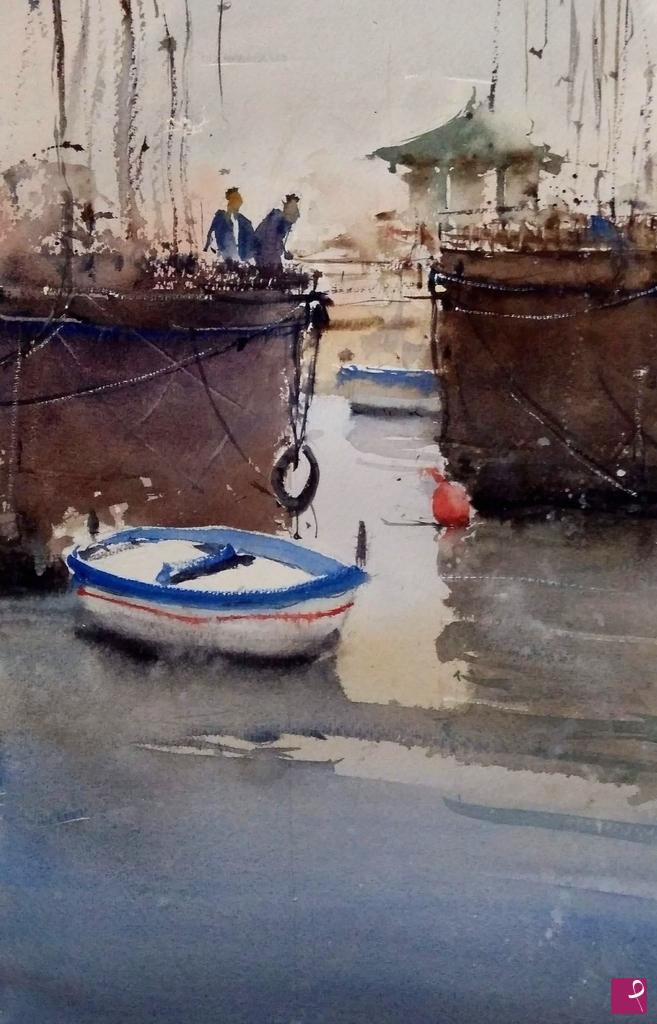 quadri in vendita online - Ostia borghetto dei pescatori