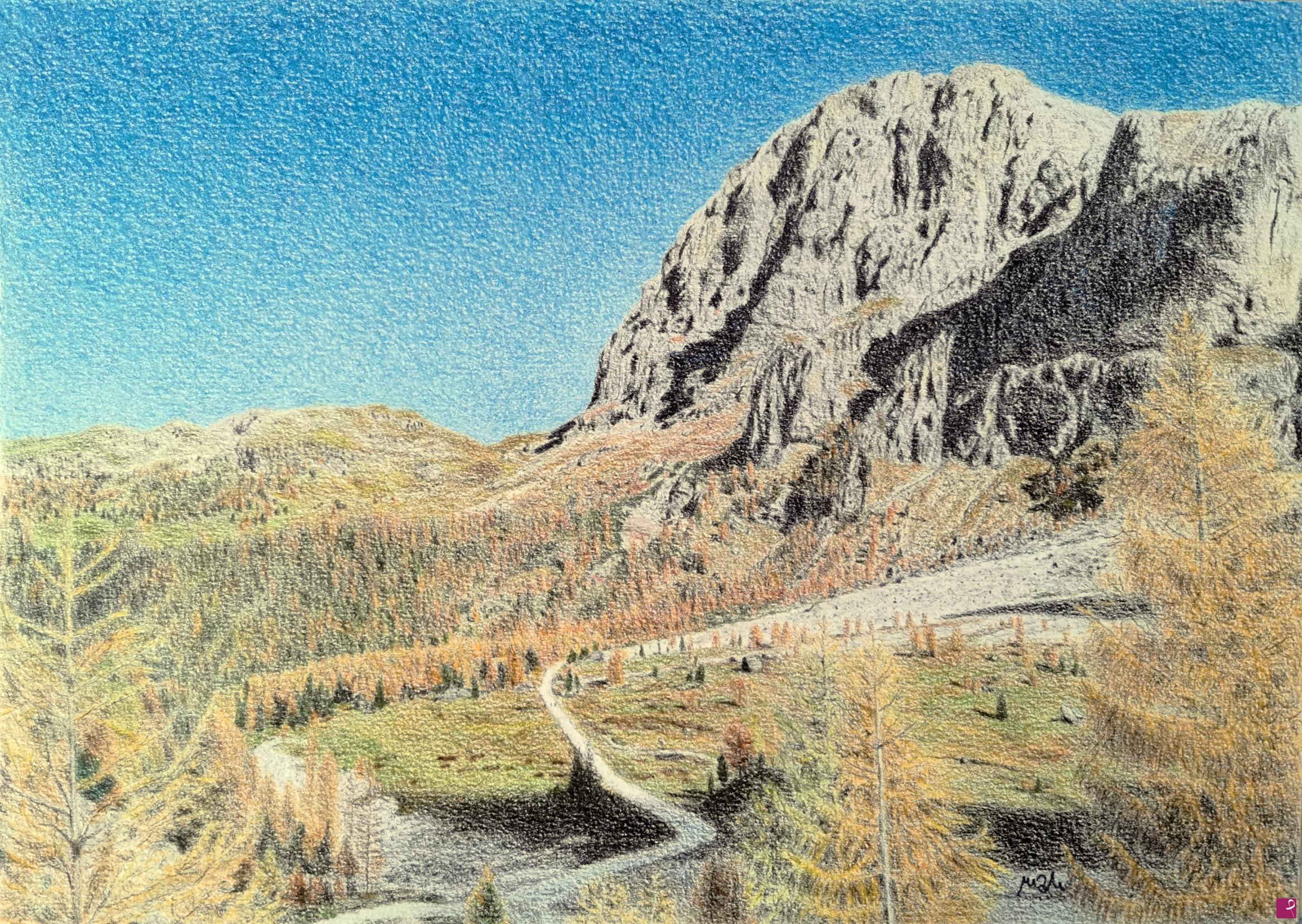quadri in vendita online - Ottobre sulle dolomiti